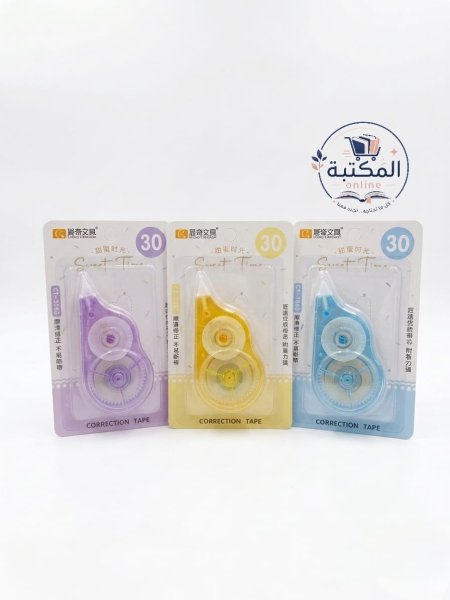 تيبكس جاف (شريط تصحيح) "سويت تايم" حجم كبير 30 متر ⚪🎞️